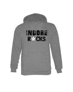 INDOREROCKS Grey Melange Hoodie